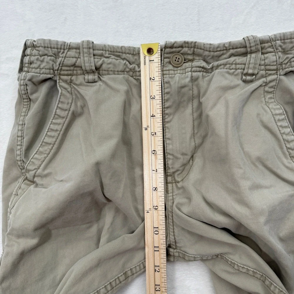 Aeropostale Chino Shorts‎ Mens 30 Tan Khaki Cotton Twill Classic Flat Front